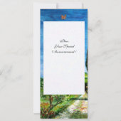 Invitation MAISON DE FERME ANCIENNE EN CHIANTI, bleu vert rou (Dos)