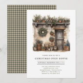 Invitation Maison de Noël dans un chalet rustique en visite l (Devant / Derrière)