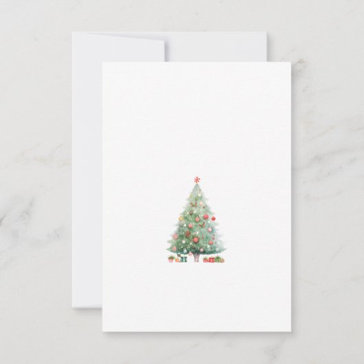 Invitation Maison de Noël en Neige (Dos)