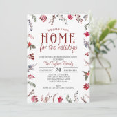 Invitation Maison de Noël, Nouvelle Maison pour les Fêtes (Debout devant)