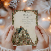 Invitation Maison de Noël victorienne