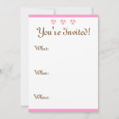 Invitation Maison de pain d'épice (Dos)