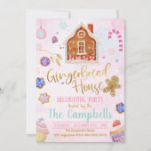 Invitation Maison de pain d'épices (Devant)