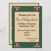 Invitation Maison de pain d'épices (Devant / Derrière)