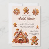 Invitation Maison de pain d'épices moderne Fête des mariées d (Devant)