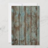 Invitation Maison de plage élégante coquillages mariage océan (Dos)