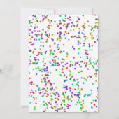 Invitation Maison de rebond coloré Anniversaire Bash (Dos)