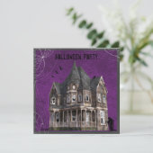 Invitation Maison de sorcière hantée Halloween (Debout devant)