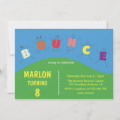 Invitation Maison de trampoline à sauter Fête d'anniversaire (Devant)