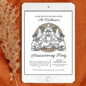 Invitation Maison de vacances adorable Fête de pendaison de c