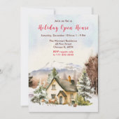 Invitation Maison de vacances d'hiver ouverte (Devant)