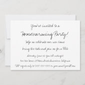 Invitation Maison de Van Gogh à Arles, House Party (Dos)