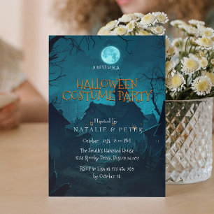 Invitation Maison déplaisante Dans Les Bois Fête D'Halloween
