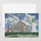 Invitation Maison du gardien de phare de Scituate (Devant / Derrière)