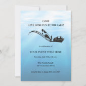 Invitation Maison du lac, plaisir, ski nautique, wakeboard, f (Devant)