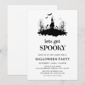 Invitation Maison éffrayante Hantée Adulte Halloween Costume  (Devant / Derrière)