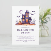 Invitation Maison Éffrayante pour enfants Haunted Enfants Hal (Debout devant)