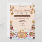 Invitation Maison en pain d'épice décorateur Brown (Devant)