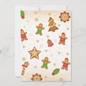 Invitation Maison en pain d'épice décorer Noël de fête (Dos)