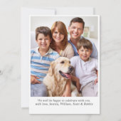 Invitation Maison en pain d'épice Échange de biscuits Noël fê (Dos)