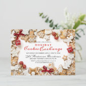 Invitation Maison en pain d'épice, Man Holiday Cookie Exchang (Debout devant)