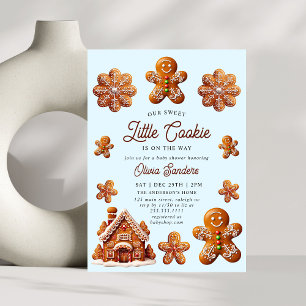 Invitation Maison en pain d'épices Baby shower de biscuits de