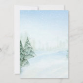 Invitation Maison en pain d'épices Décoration fête d'hiver (Dos)