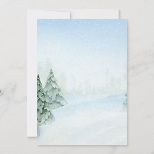 Invitation Maison en pain d'épices Décoration fête d'hiver (Dos)