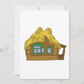 Invitation Maison en rondins slave rustique Toit de chaume tr (Devant)