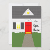 Invitation Maison Façade Open House (Dos)