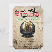Invitation Maison gothique Halloween Noël Fête Bash (Devant)