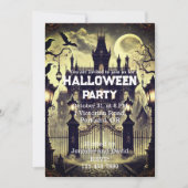 Invitation Maison gothique victorienne hantée Halloween Vinta (Devant)