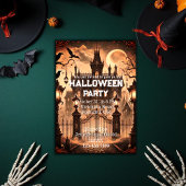 Invitation Maison gothique victorienne hantée Halloween Vinta