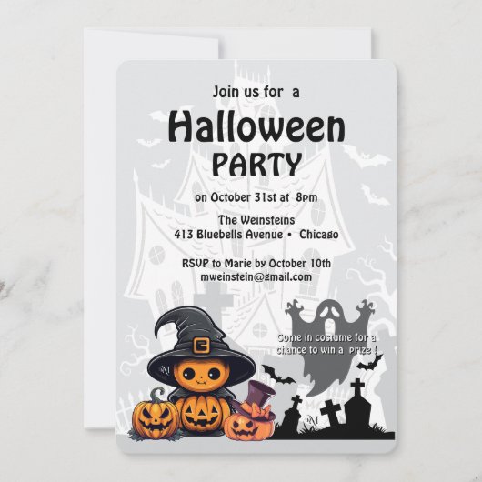 Invitation : Maison HALLOWEEN #1 (Devant)