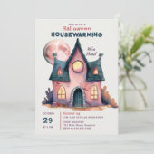 Invitation Maison Halloween Réchauffer Nouvelle Famille Maiso (Debout devant)