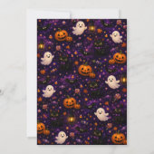 Invitation Maison Hantée Anniversaire Halloween (Dos)
