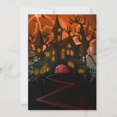 Invitation Maison hantée Cimetière Fête d'Halloween (Dos)