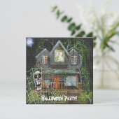 Invitation Maison hantée d'Halloween (Debout devant)