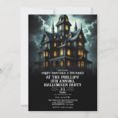 Invitation Maison hantée effrayante et terrifiante pour fête (Devant)