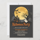 Invitation Maison hantée effrayante Fête d'Halloween (Devant)