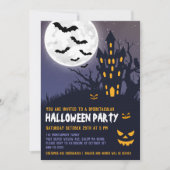 Invitation Maison Hantée éffrayante Halloween Costume pour en (Devant)