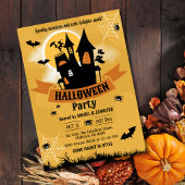 Invitation Maison hantée éffrayante lune Eerie Halloween