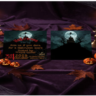 Invitation Maison hantée et nuit des citrouilles