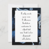 Invitation Maison hantée fête d'Halloween (Dos)