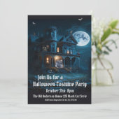 Invitation Maison hantée, fête du costume d'Halloween (Debout devant)