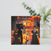 Invitation Maison hantée Frankenstein épouvantable Halloween (Debout devant)