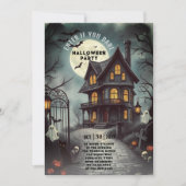Invitation Maison hantée Gothique Halloween fête des adultes (Devant)