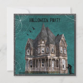 Invitation Maison hantée Halloween (Devant)