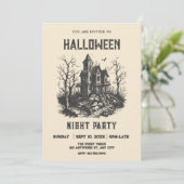 Invitation Maison hantée Halloween (Debout devant)
