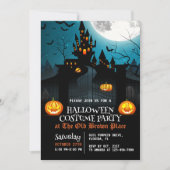 Invitation Maison hantée Halloween Costume Party (Devant)